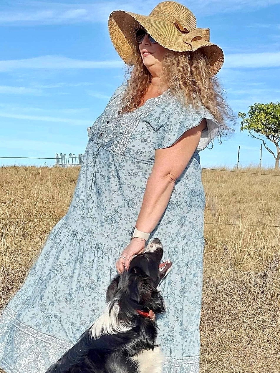 SOPHIE maxi in Blue Sunshine