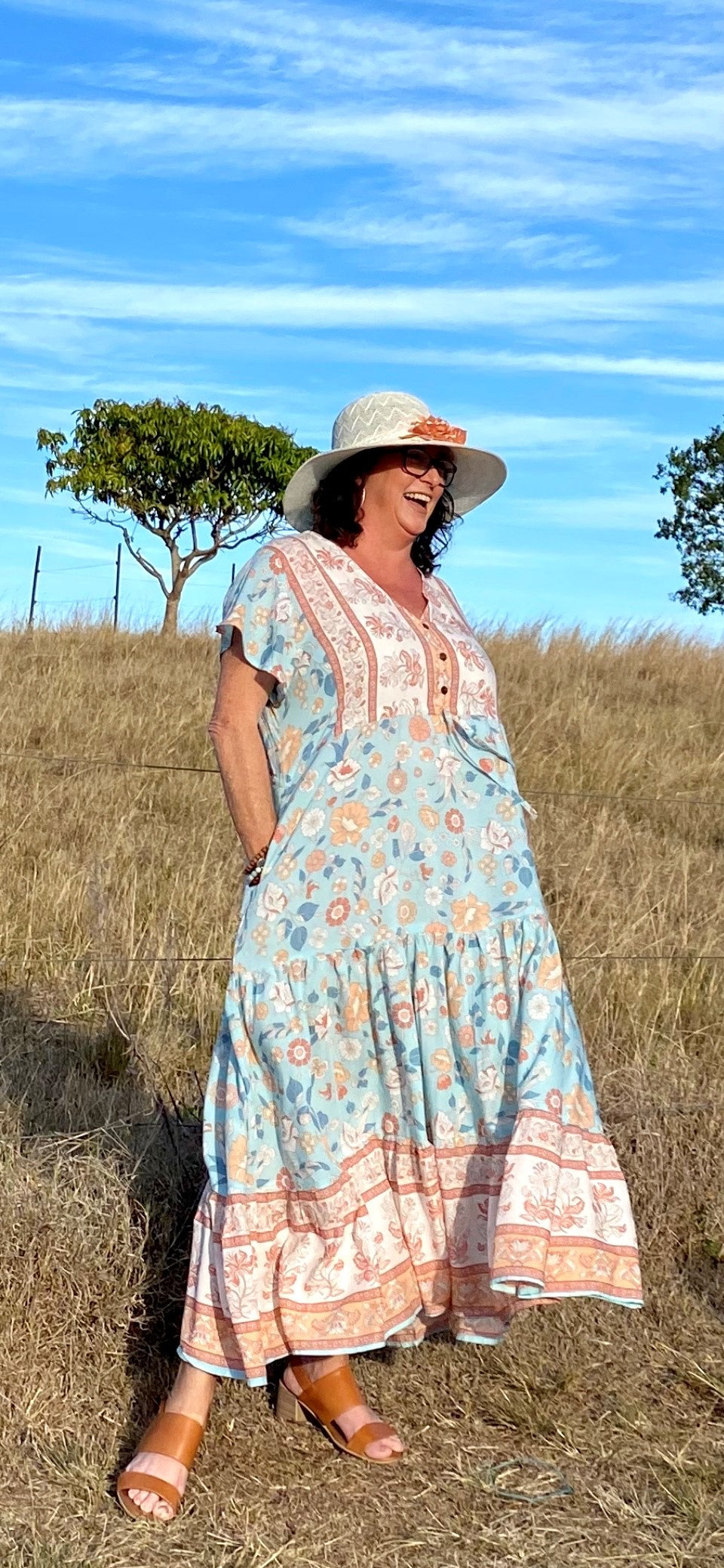 SOPHIE maxi in Enchanted Blue