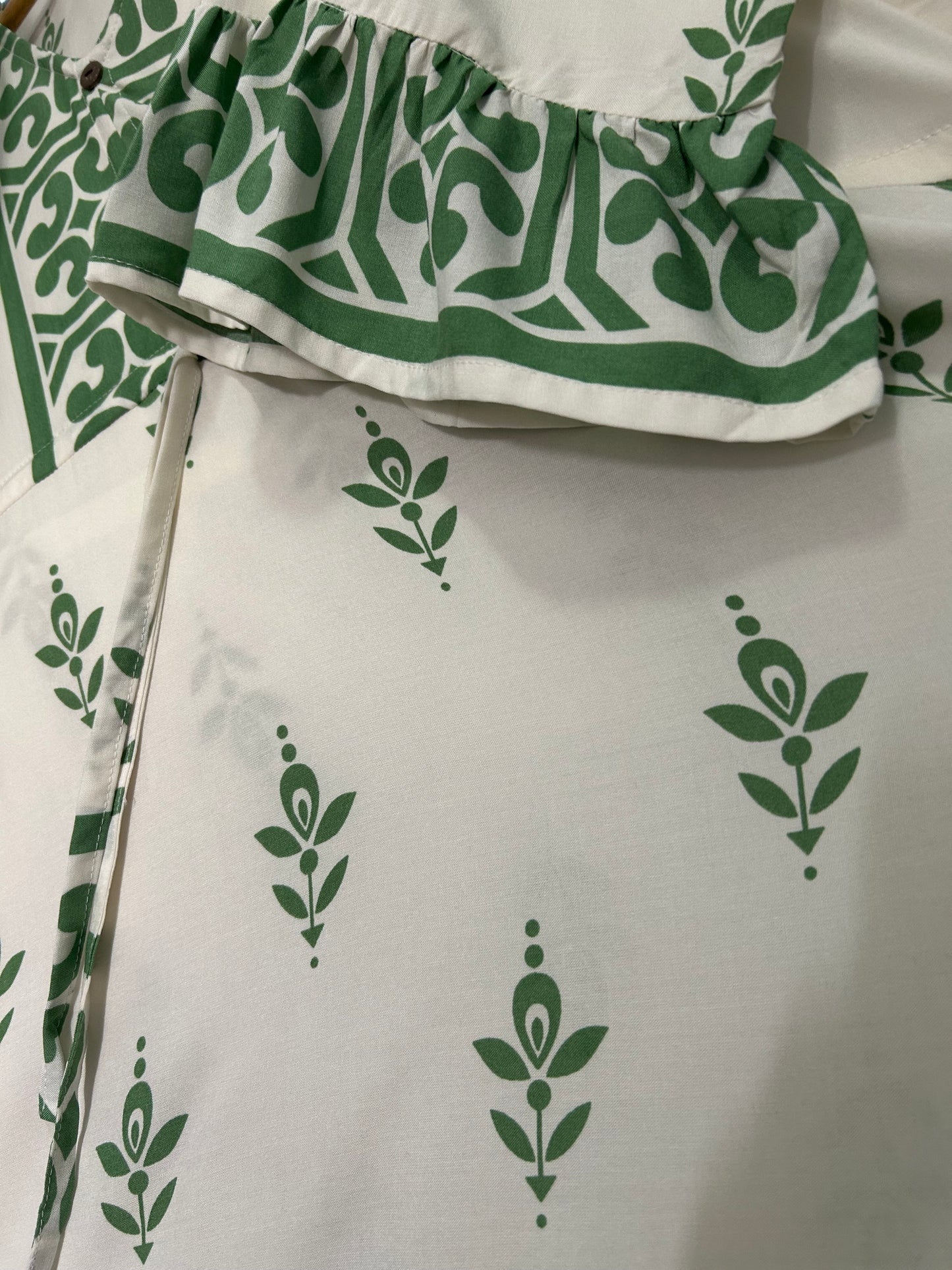 Sophie dress in Green Mosaic