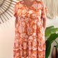 TESS short dress in Burnt Orange