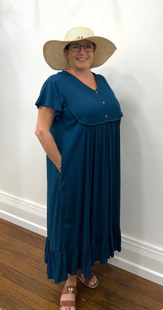 JO dress in plain dark Teal