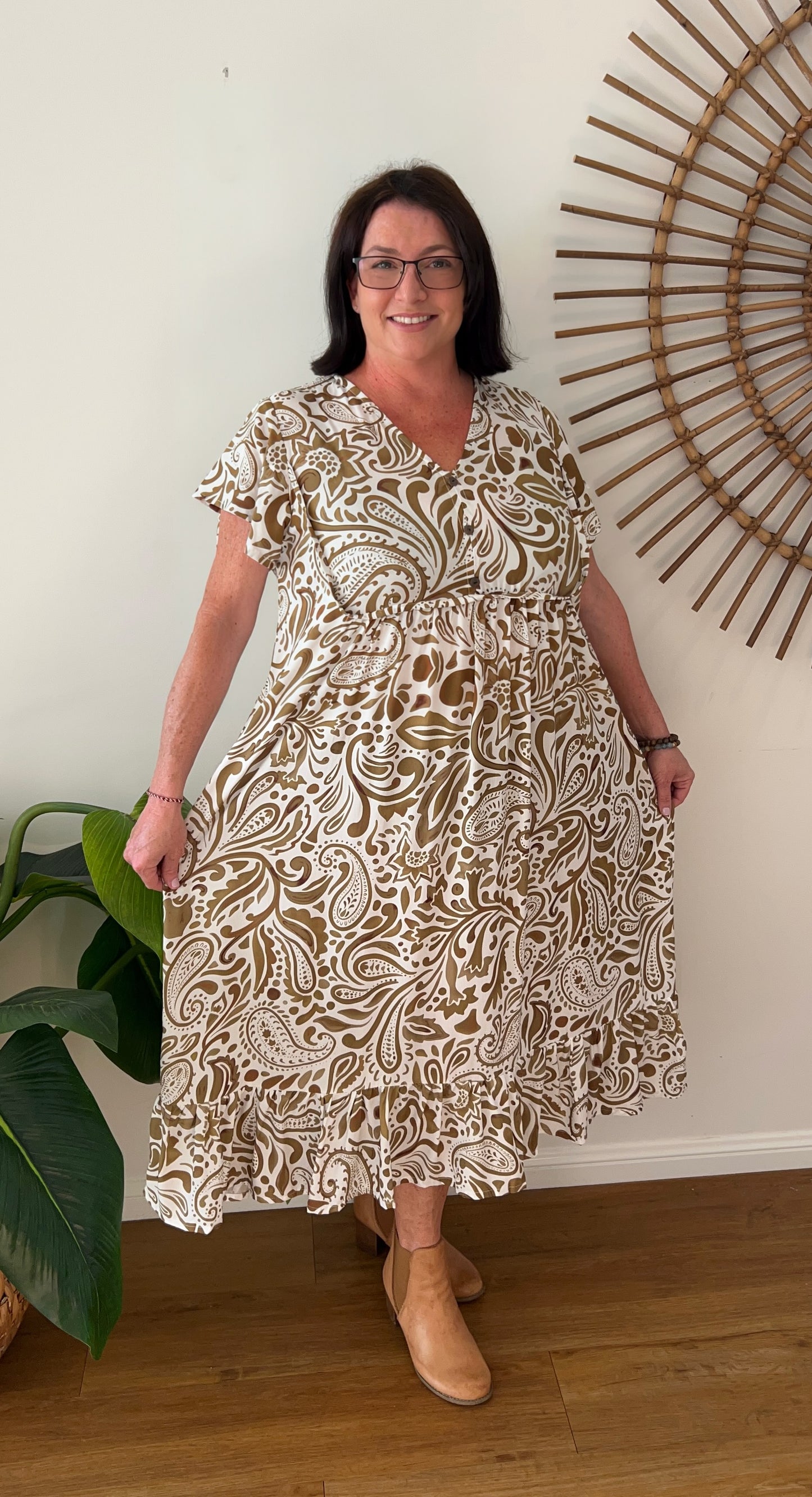JO dress in Island Paisley print
