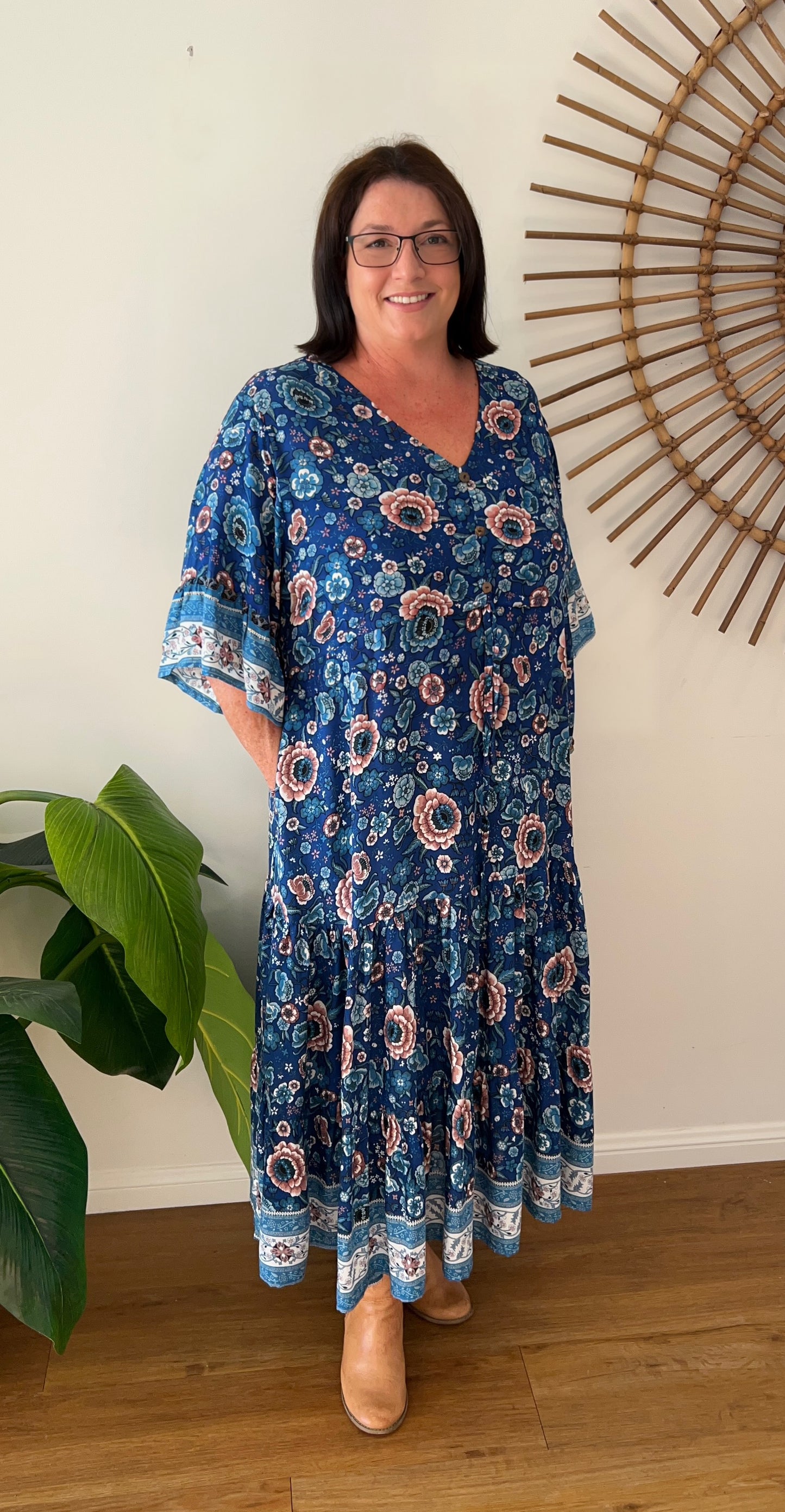 Sophie dress in Midnight Bloom